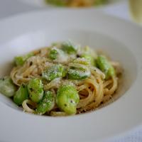 そら豆のクリームパスタ